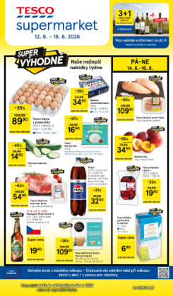 Tesco supermarket leták