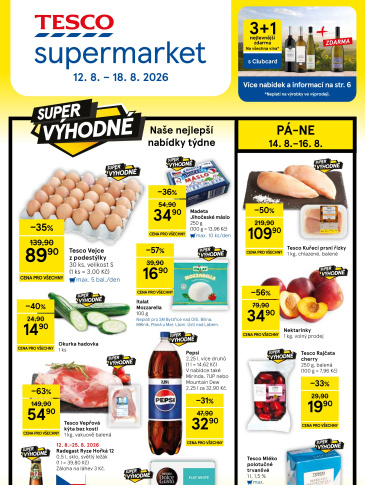 Tesco supermarket leták