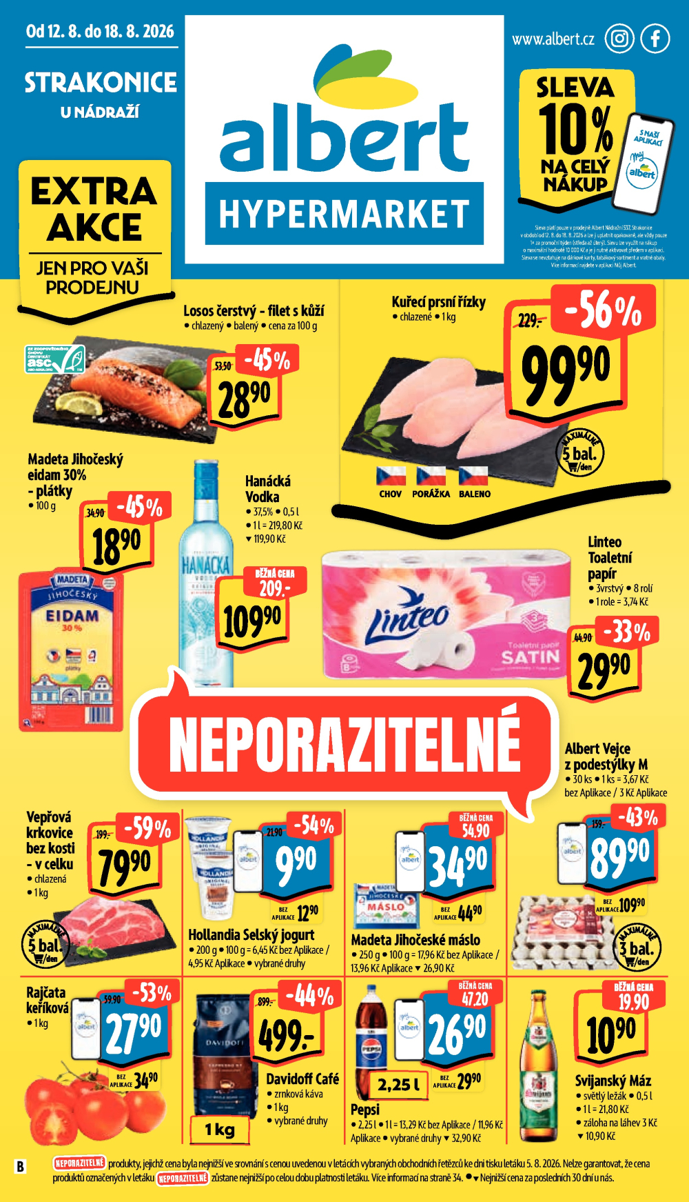 Leták Albert Hypermarket leták - Strakonice, U Nádraží - strana 1