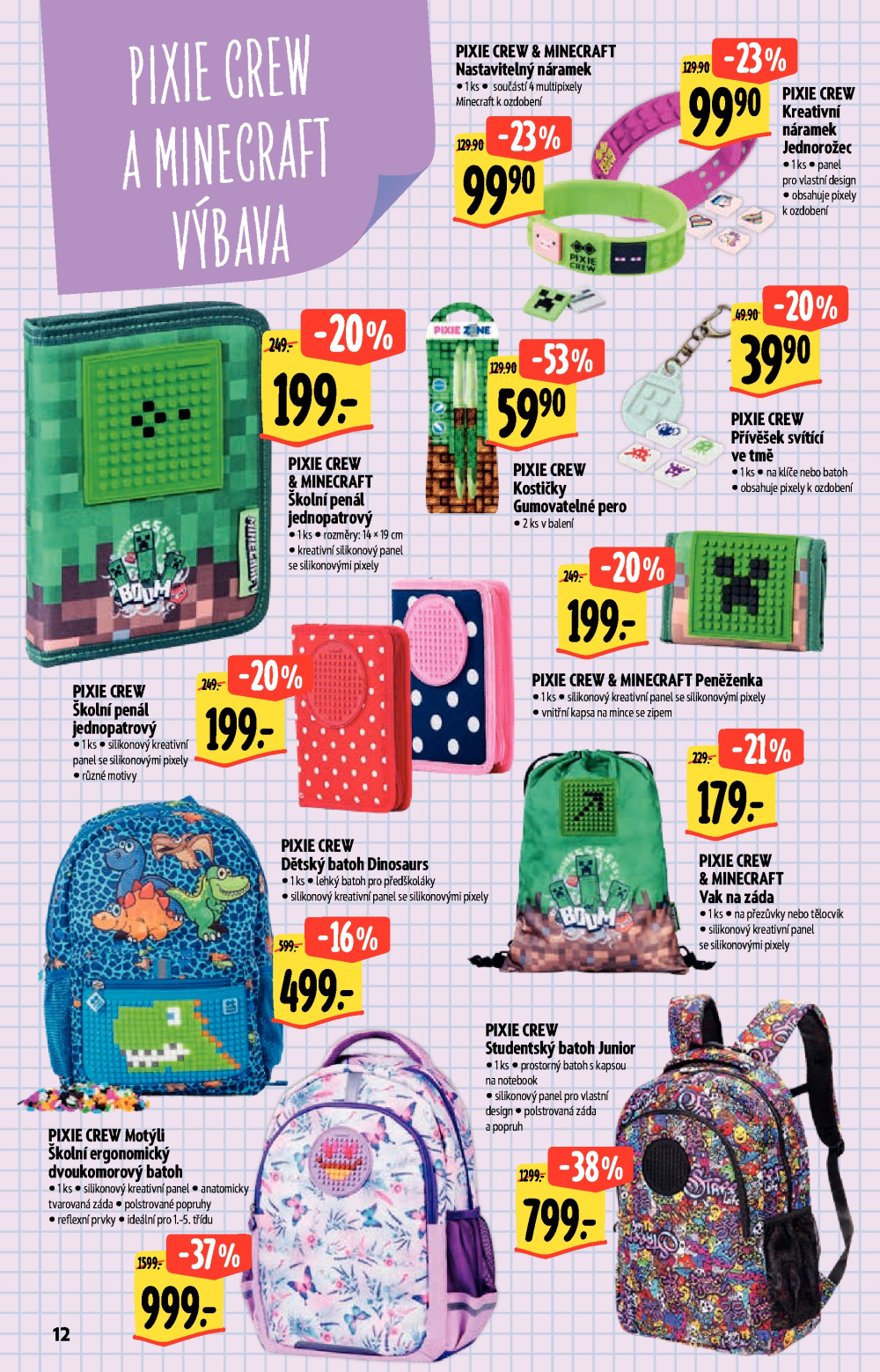 Leták Albert Hypermarket - Do školy - strana 12