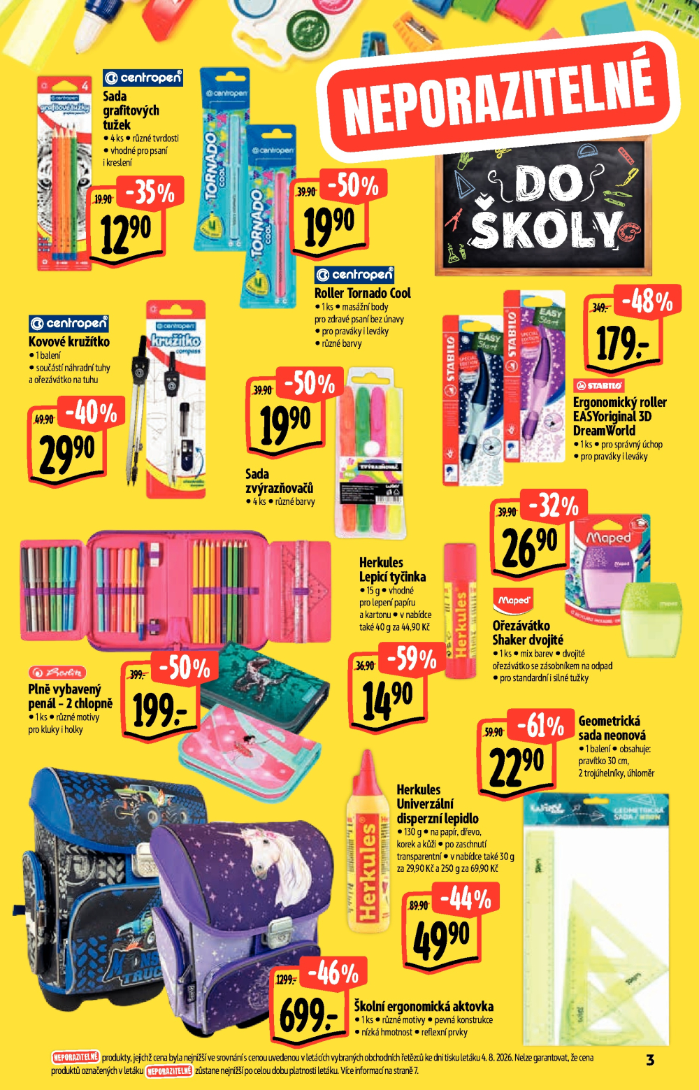 Leták Albert Hypermarket - Do školy - strana 3