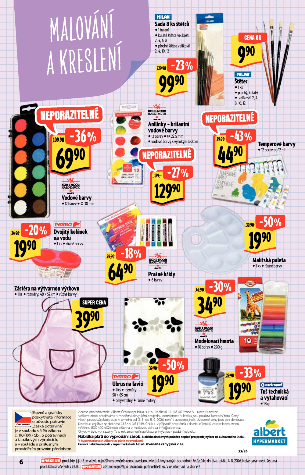 Leták Albert Hypermarket - Do školy - strana 6