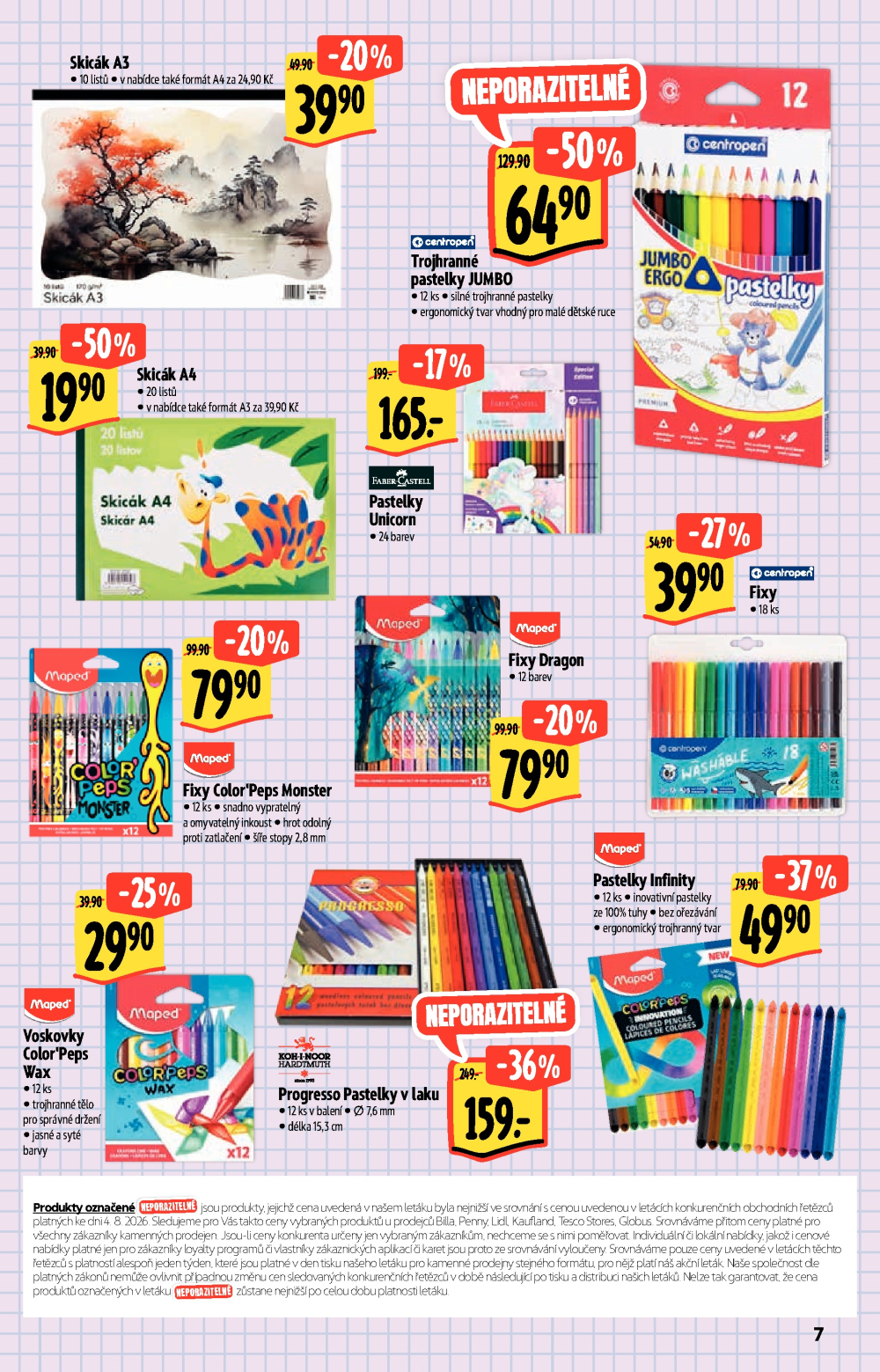 Leták Albert Hypermarket - Do školy - strana 7