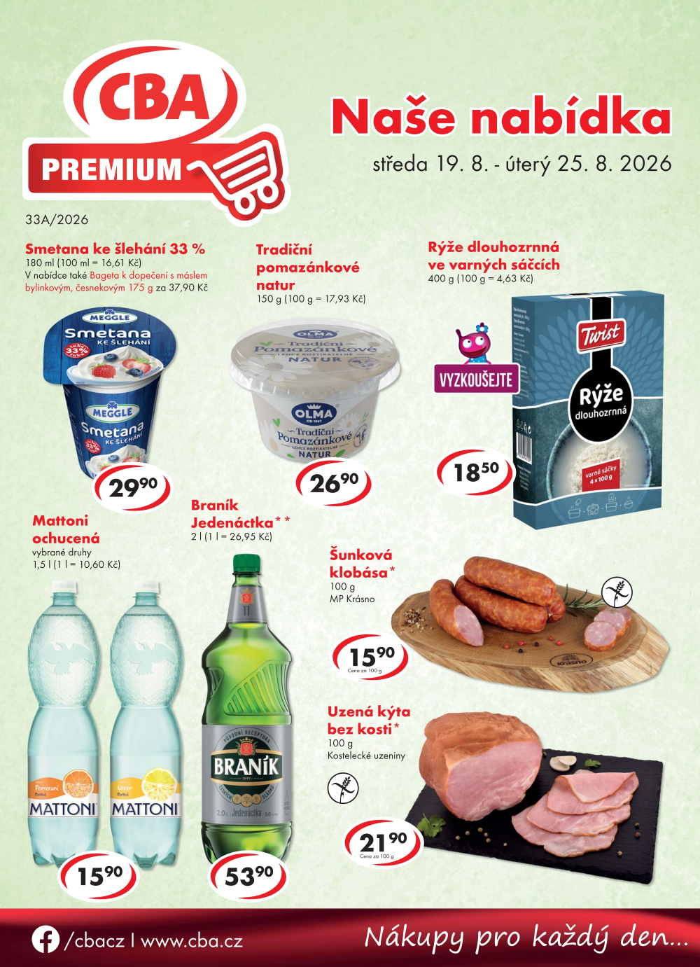 Leták CBA Premium leták - strana 1