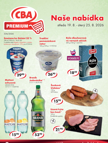 CBA Premium leták