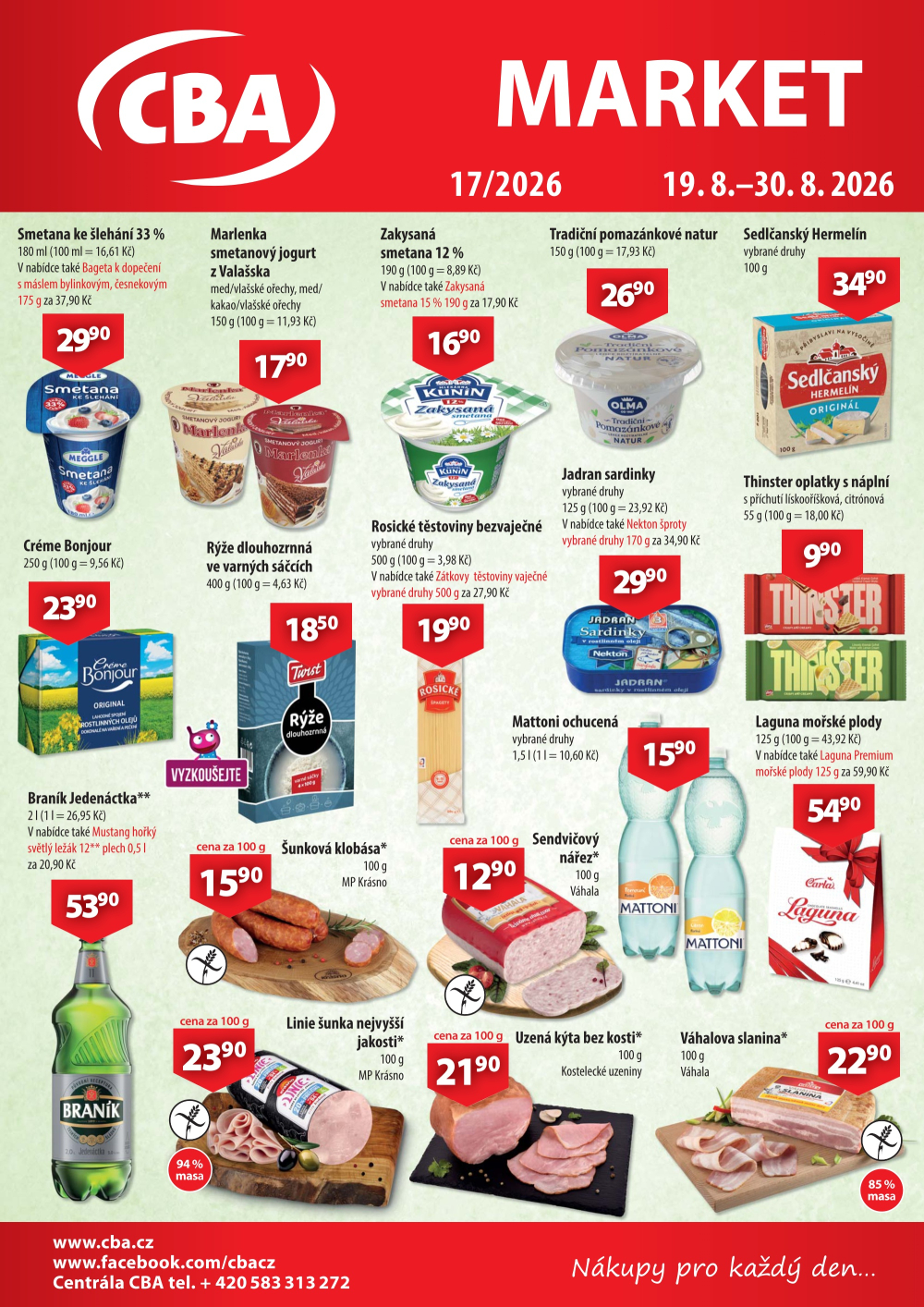 Leták CBA Market leták - strana 1