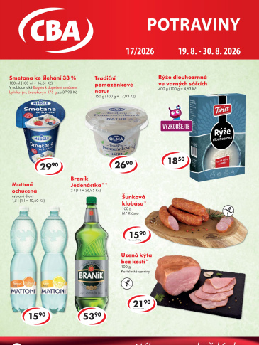 CBA Potraviny leták
