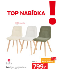 Akční leták XXXLutz  - TOP nabídka Židle