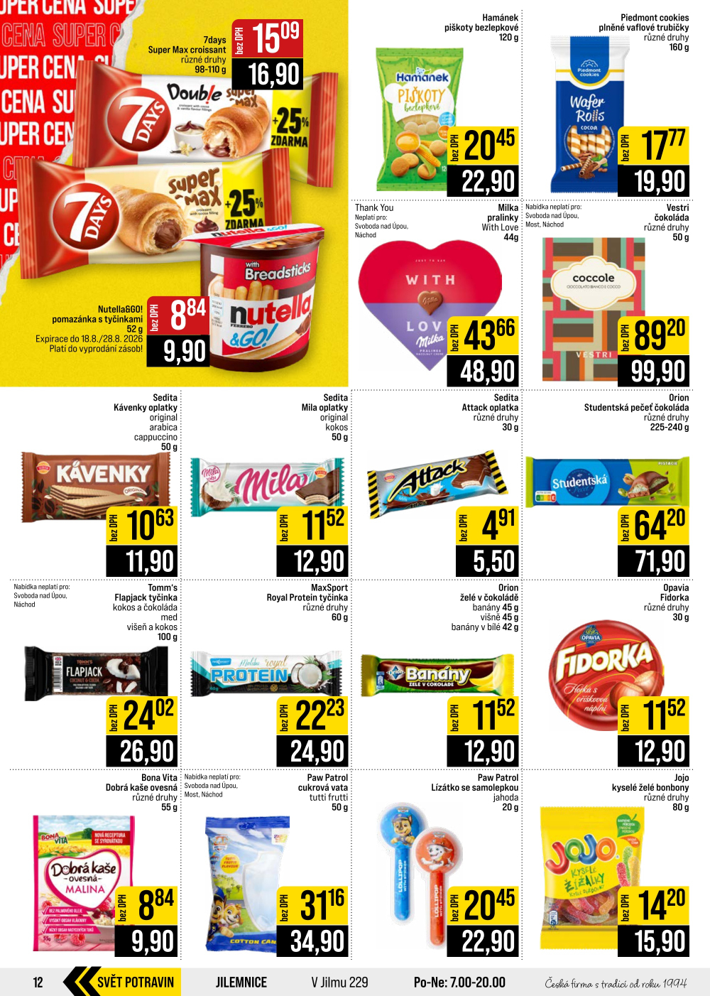 Leták JIP leták CC Cash & Carry - České Budějovice, Most, Náchod, Svoboda nad Úpou, Sušice - strana 12