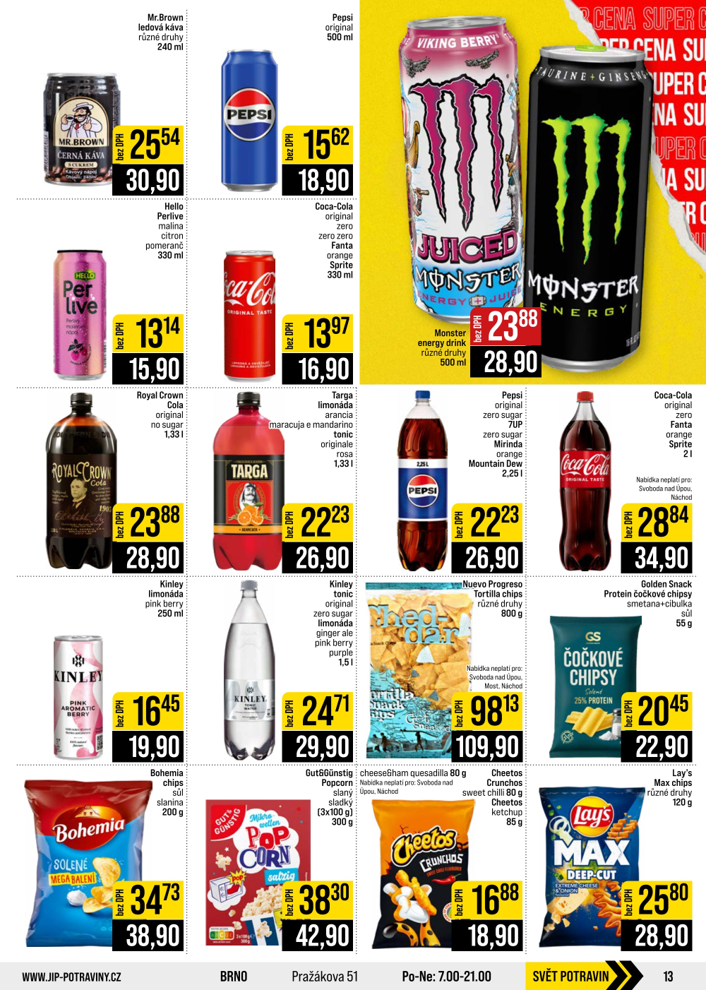 Leták JIP leták CC Cash & Carry - České Budějovice, Most, Náchod, Svoboda nad Úpou, Sušice - strana 13
