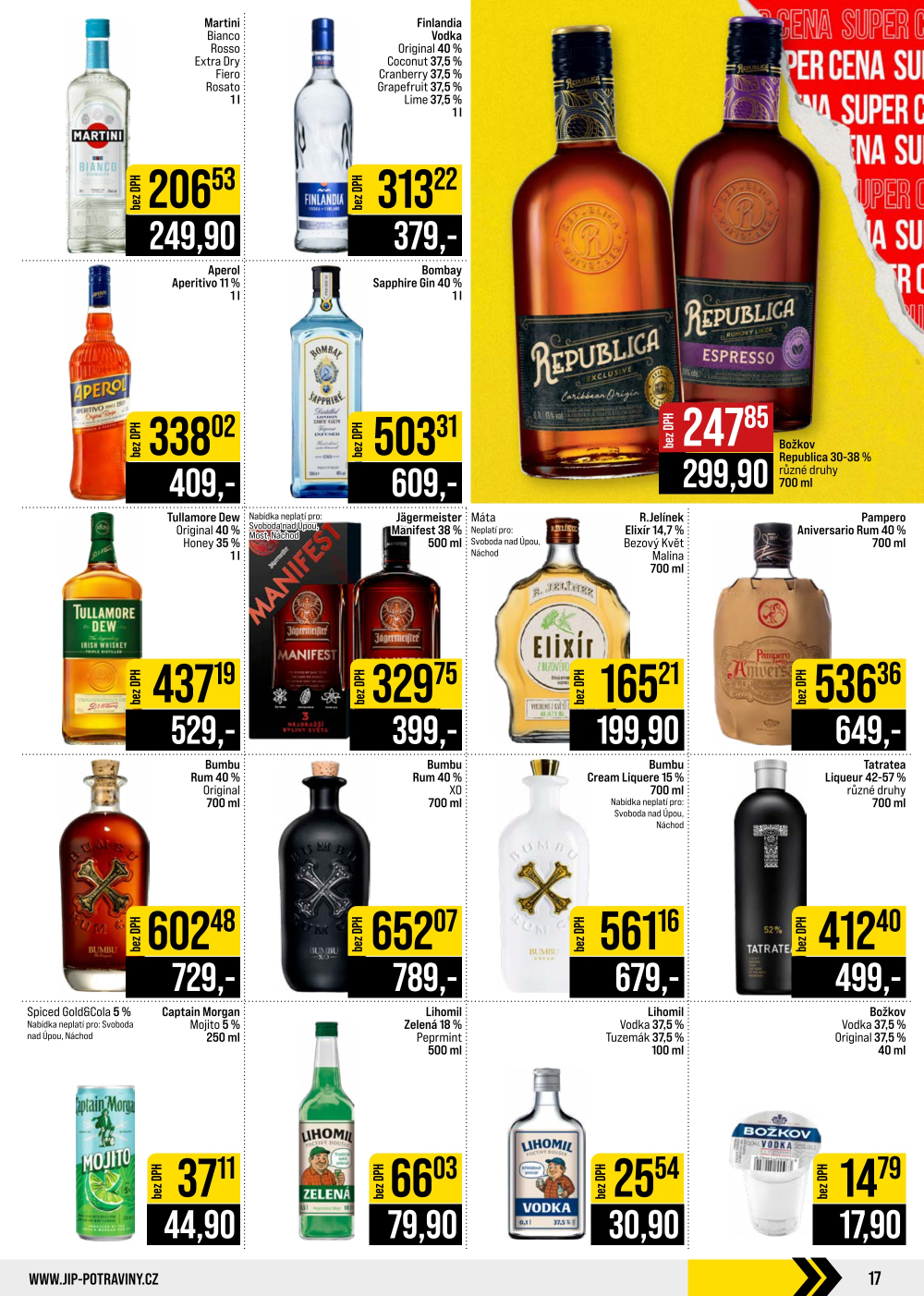 Leták JIP leták CC Cash & Carry - České Budějovice, Most, Náchod, Svoboda nad Úpou, Sušice - strana 17