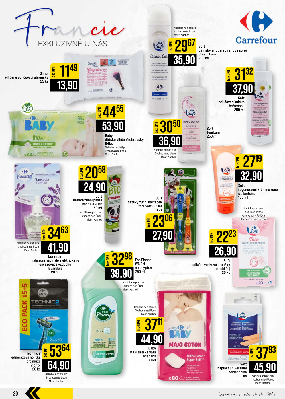 Leták JIP leták CC Cash & Carry - České Budějovice, Most, Náchod, Svoboda nad Úpou, Sušice - strana 20