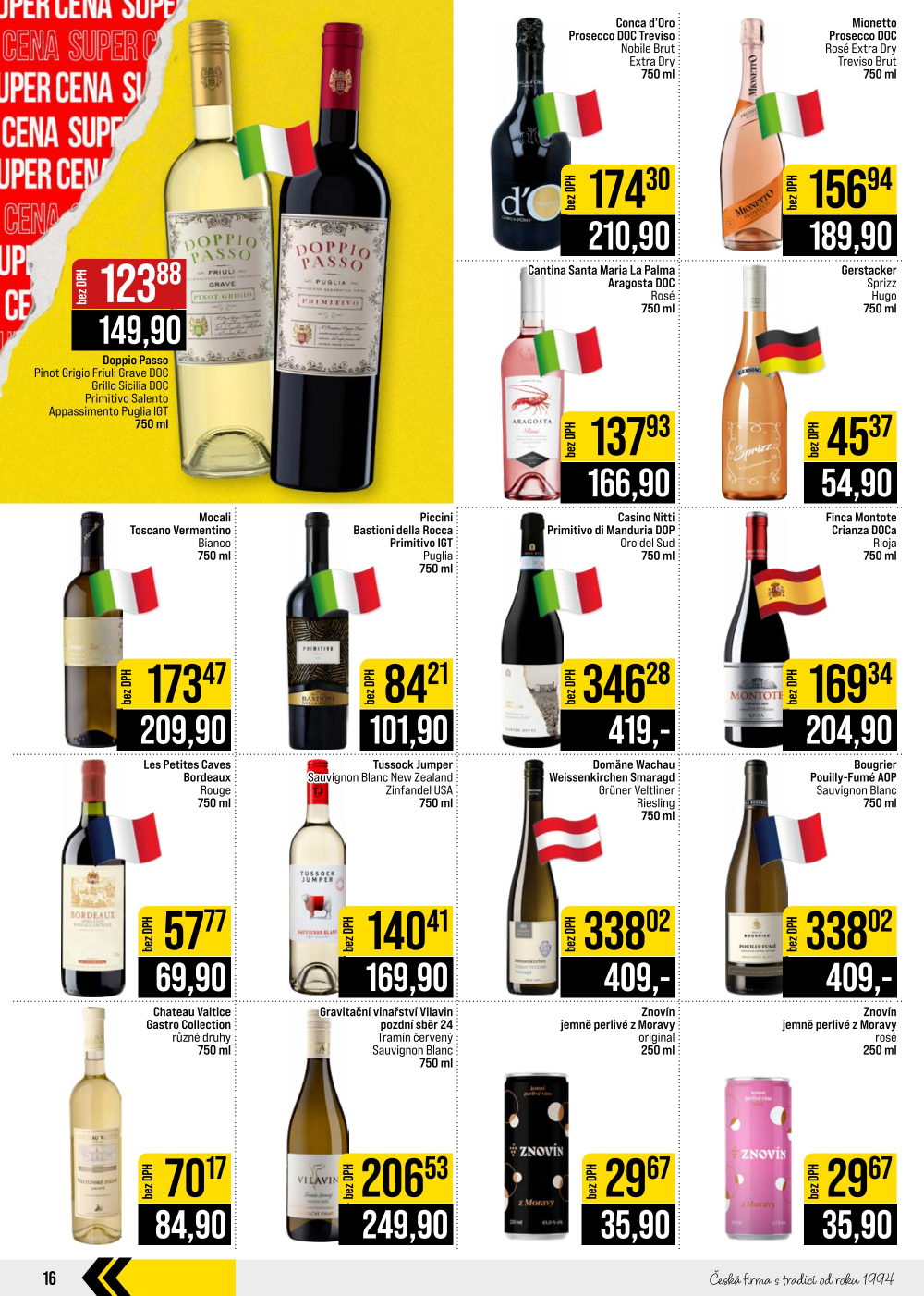 Leták JIP leták CC Cash & Carry - Brno, Ostrava, Praha, Polička, Olomouc, Karlovy Vary, Zlín, Jilemnice, Pardubice - strana 16