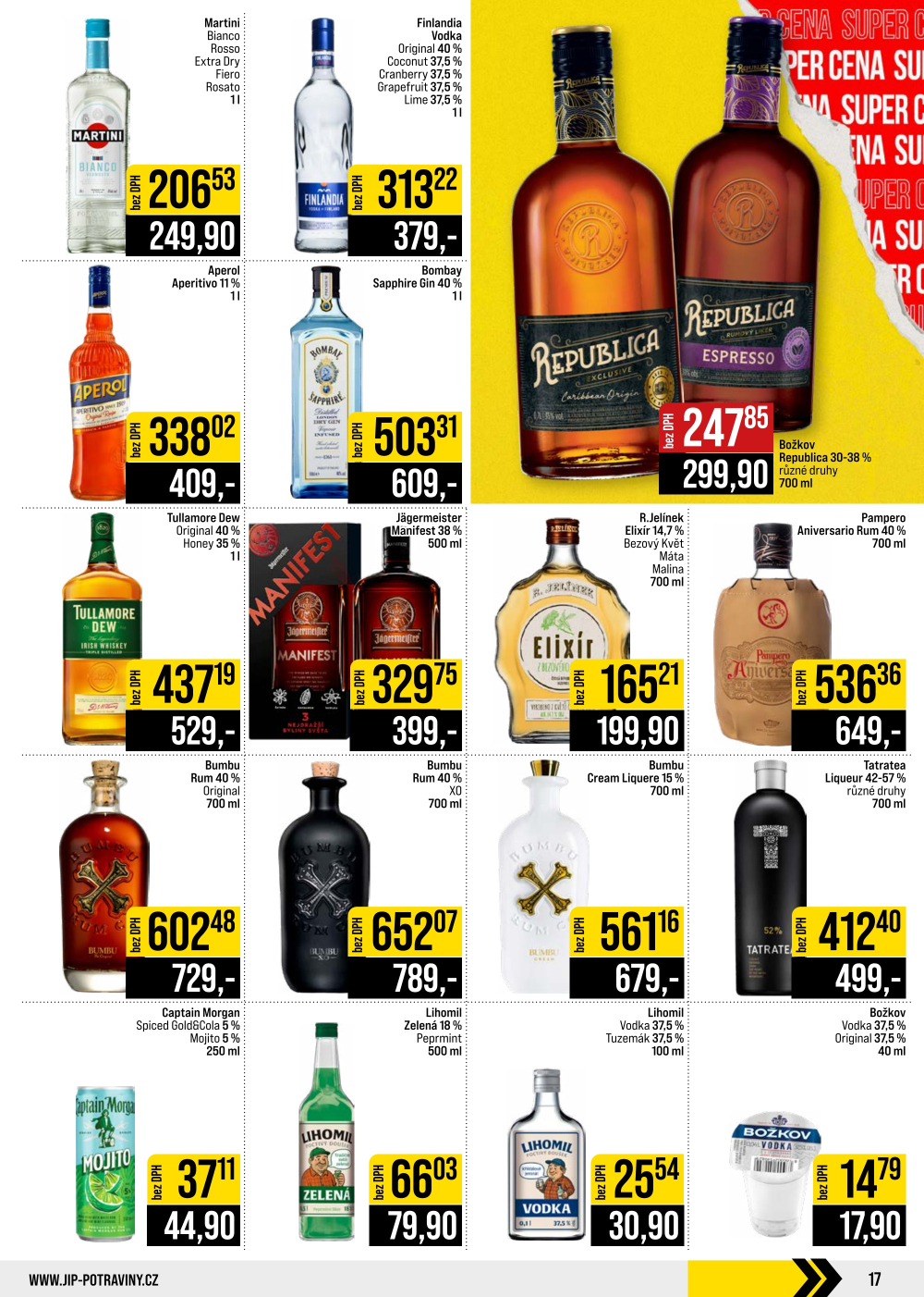 Leták JIP leták CC Cash & Carry - Brno, Ostrava, Praha, Polička, Olomouc, Karlovy Vary, Zlín, Jilemnice, Pardubice - strana 17