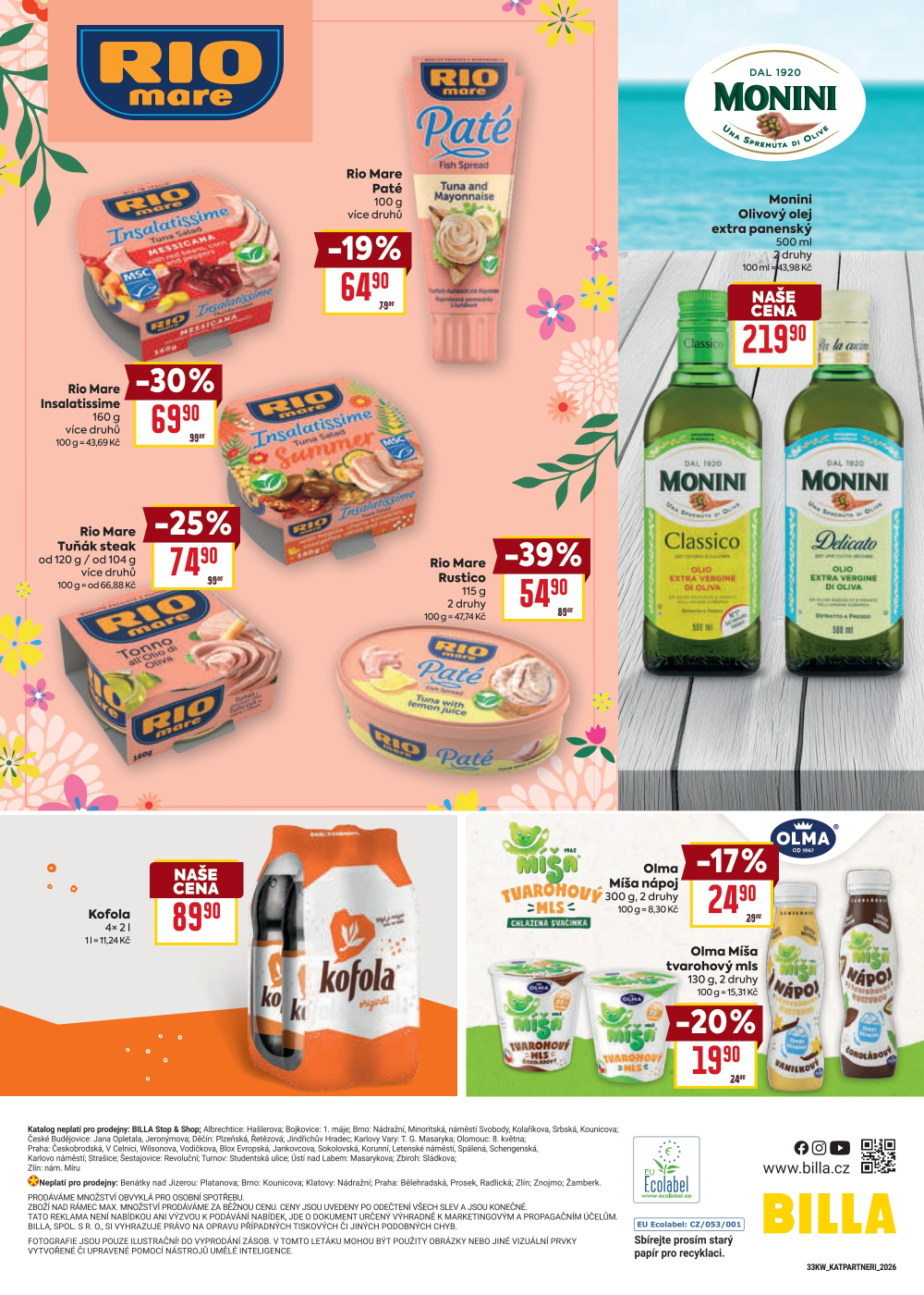 Leták BILLA  leták - Vaše oblíbené značky v Bille - strana 30