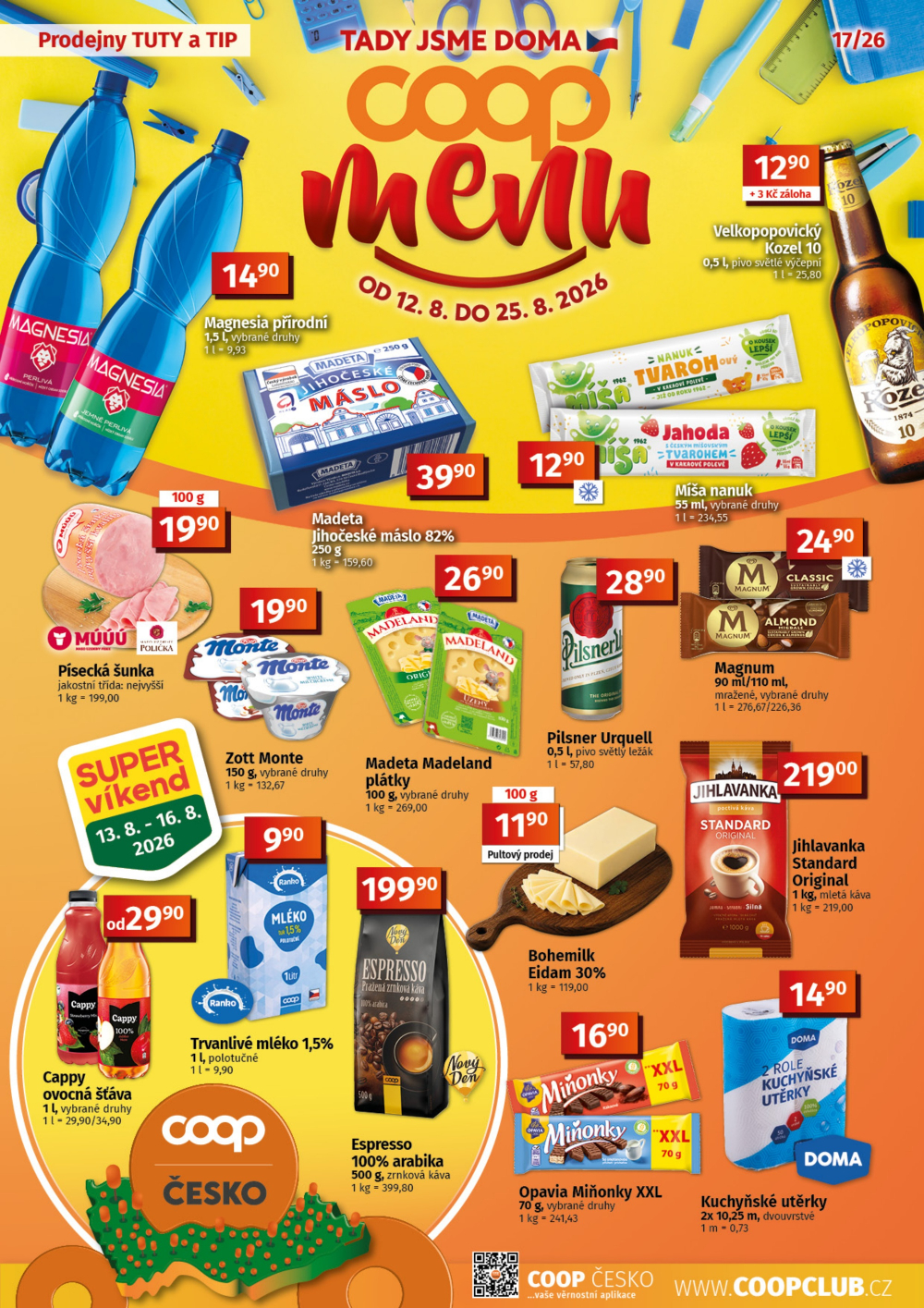Leták COOP leták - TIP a TUTY Menu - strana 1