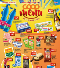 Akční leták COOP  - TIP a TUTY Menu