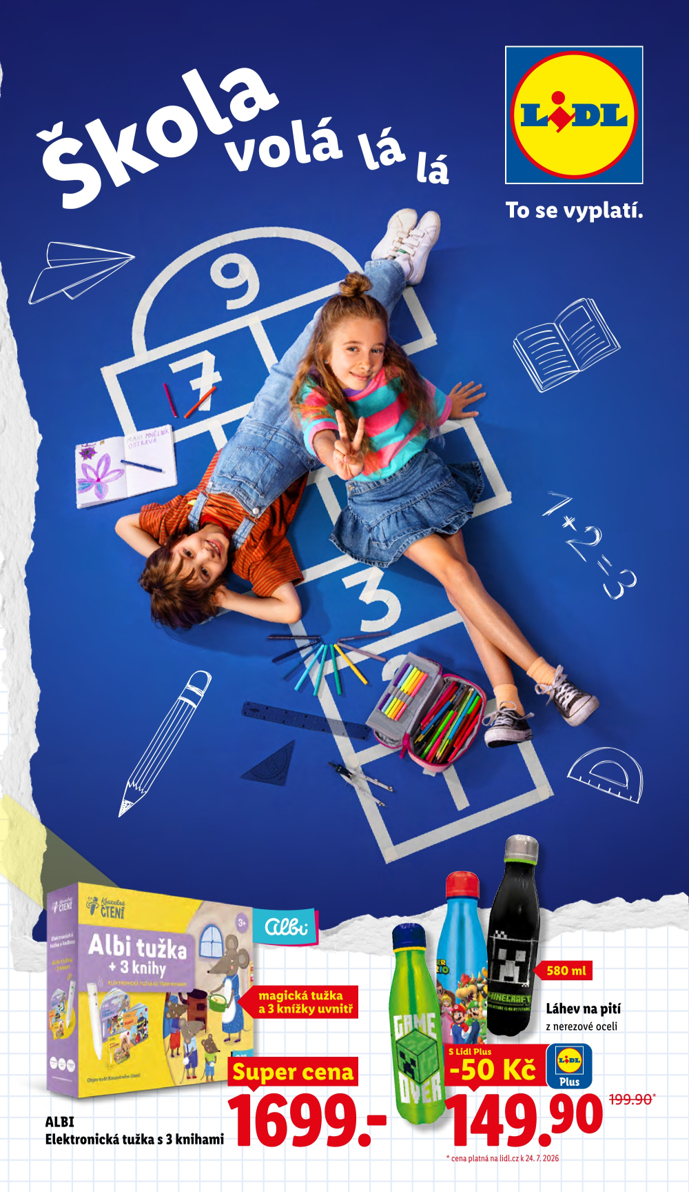 Leták Lidl leták - Škola volá lá lá - strana 1