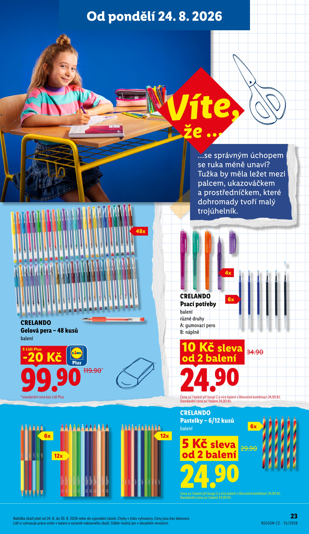 Leták Lidl leták - Škola volá lá lá - strana 23