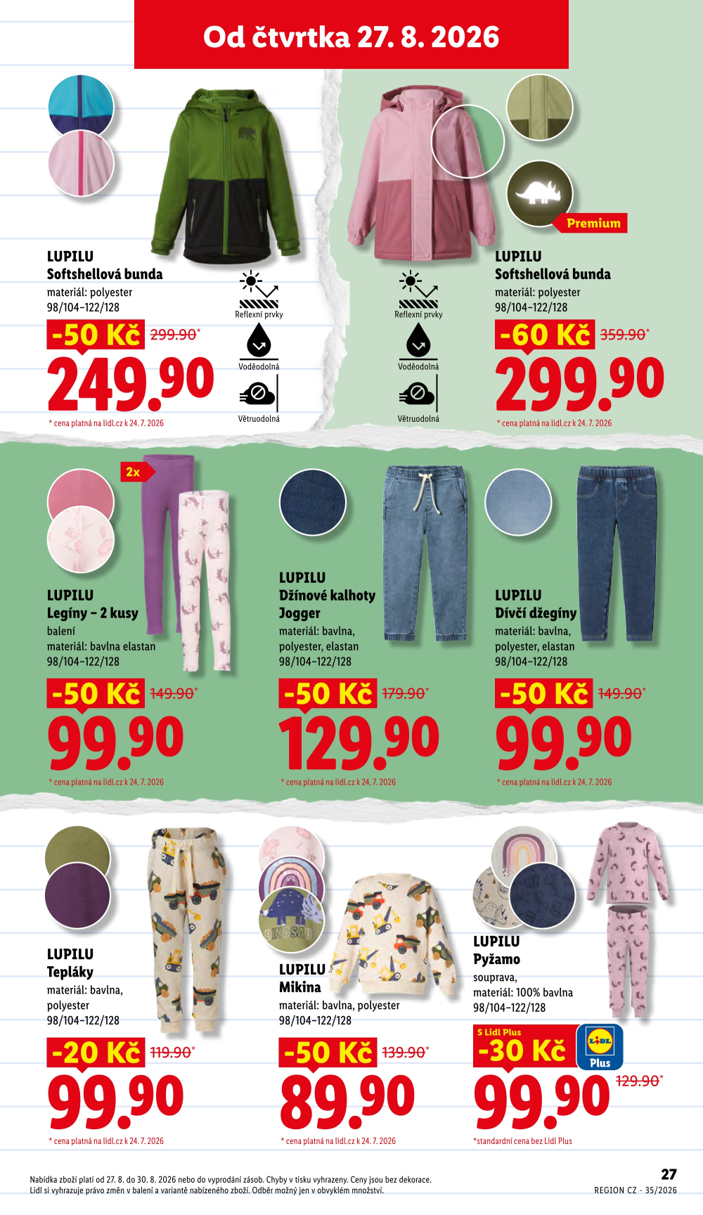 Leták Lidl leták - Škola volá lá lá - strana 27