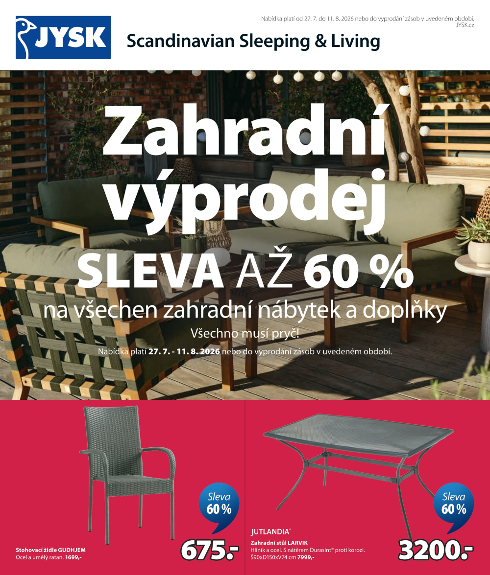 Leták Jysk leták - strana 1