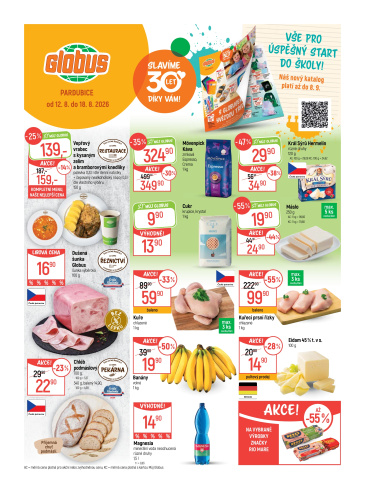 Globus leták Pardubice