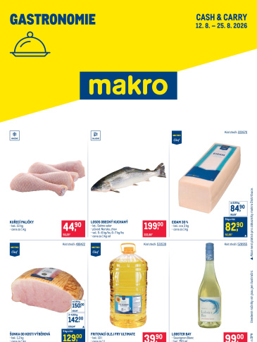 Makro leták - Gastronomie