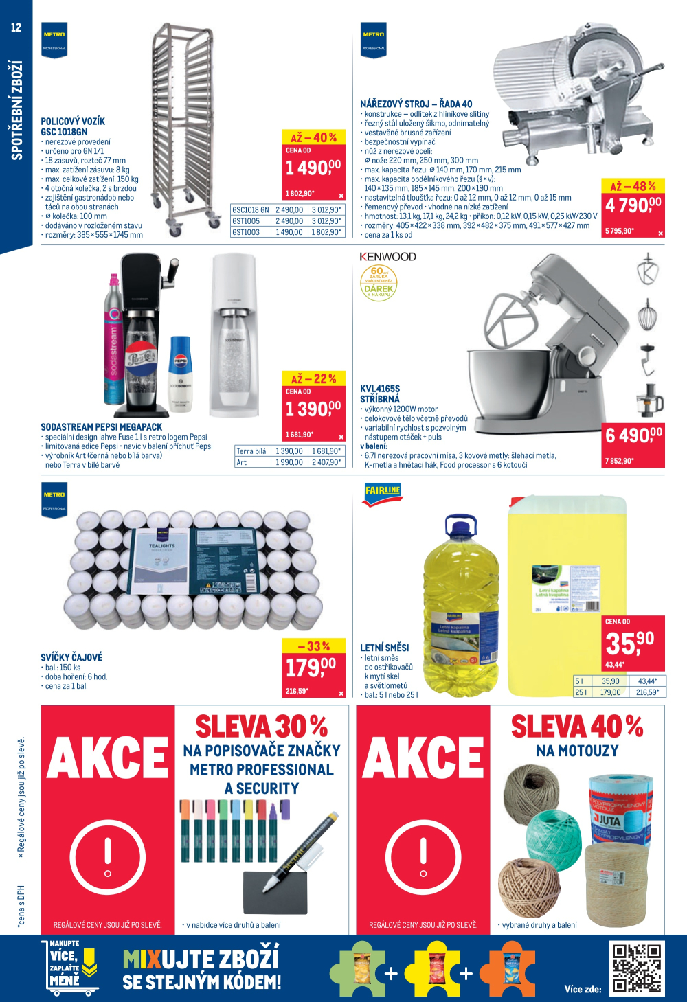 Leták Makro leták - Spotřební zboží, úklid, kosmetika a školní potřeby - strana 12