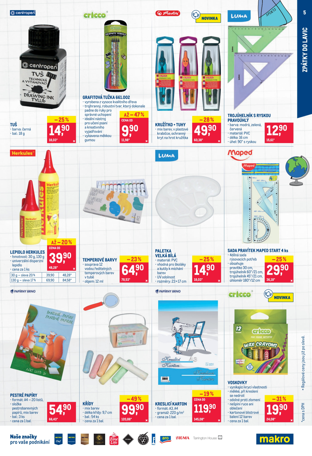 Leták Makro leták - Spotřební zboží, úklid, kosmetika a školní potřeby - strana 5