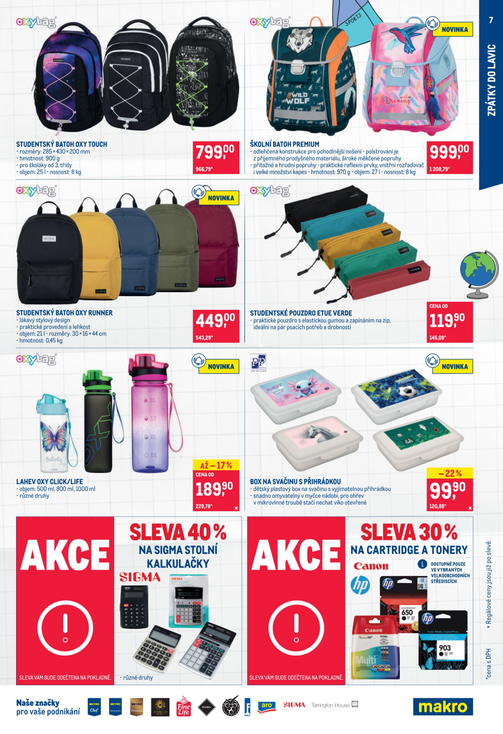Leták Makro leták - Spotřební zboží, úklid, kosmetika a školní potřeby - strana 7
