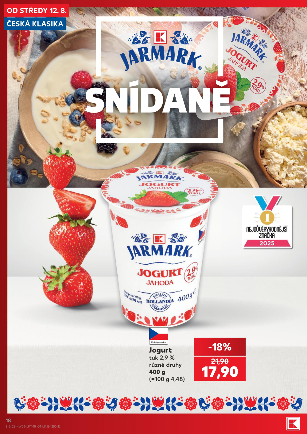 Leták Kaufland leták Praha 6 - Podbaba - strana 18