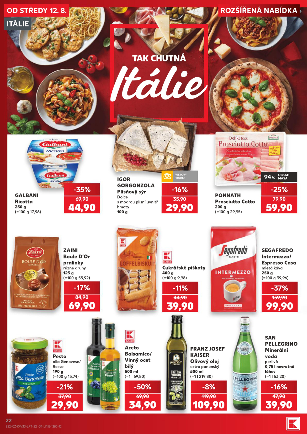 Leták Kaufland leták Praha 6 - Podbaba - strana 22