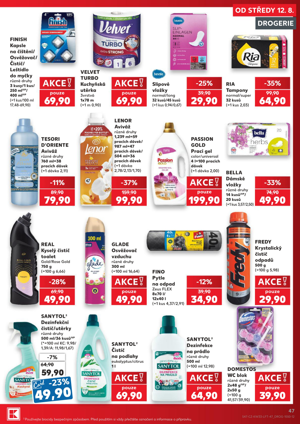 Leták Kaufland leták Praha 6 - Podbaba - strana 47