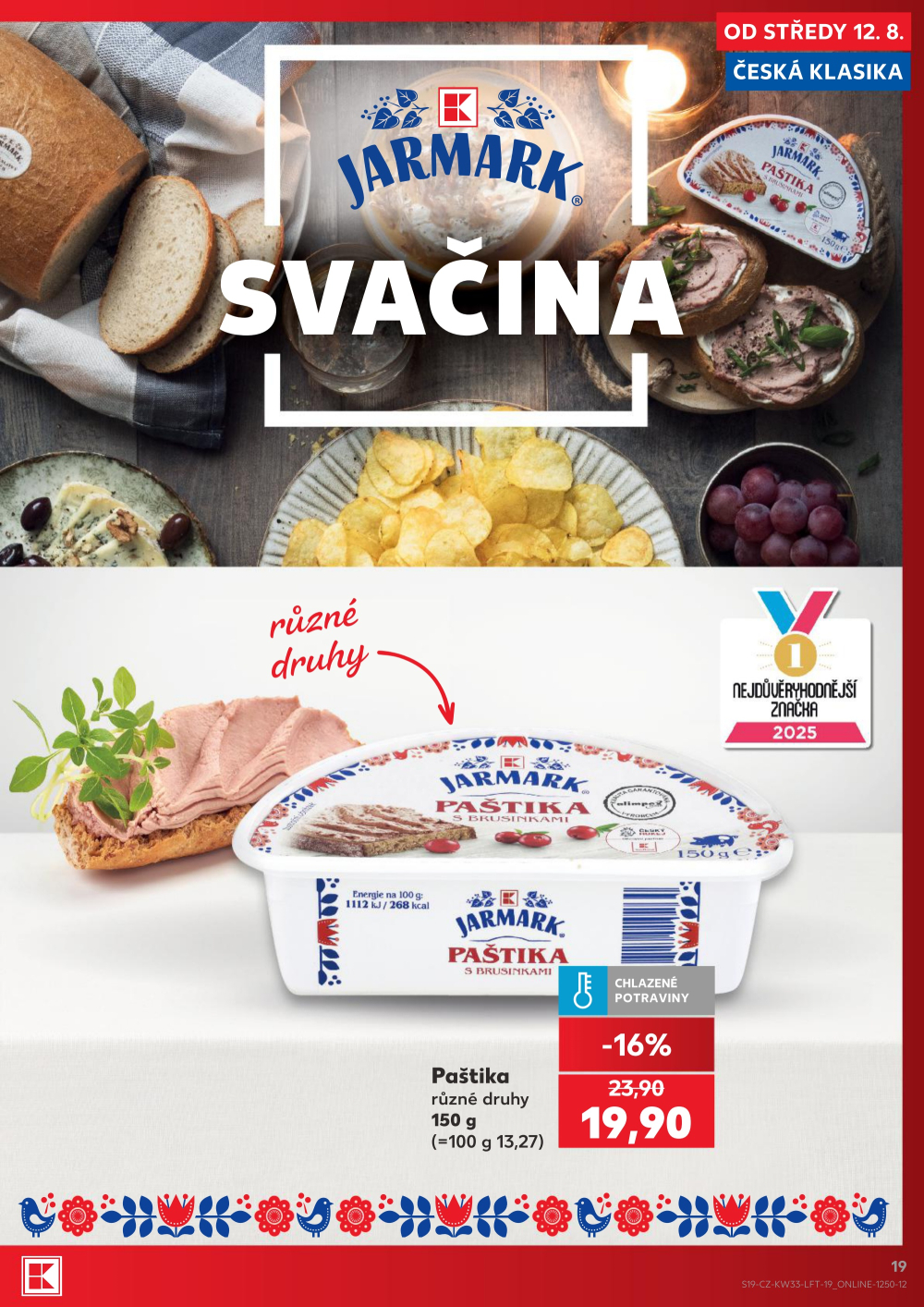 Leták Kaufland leták Praha 4 - Modřany - strana 19