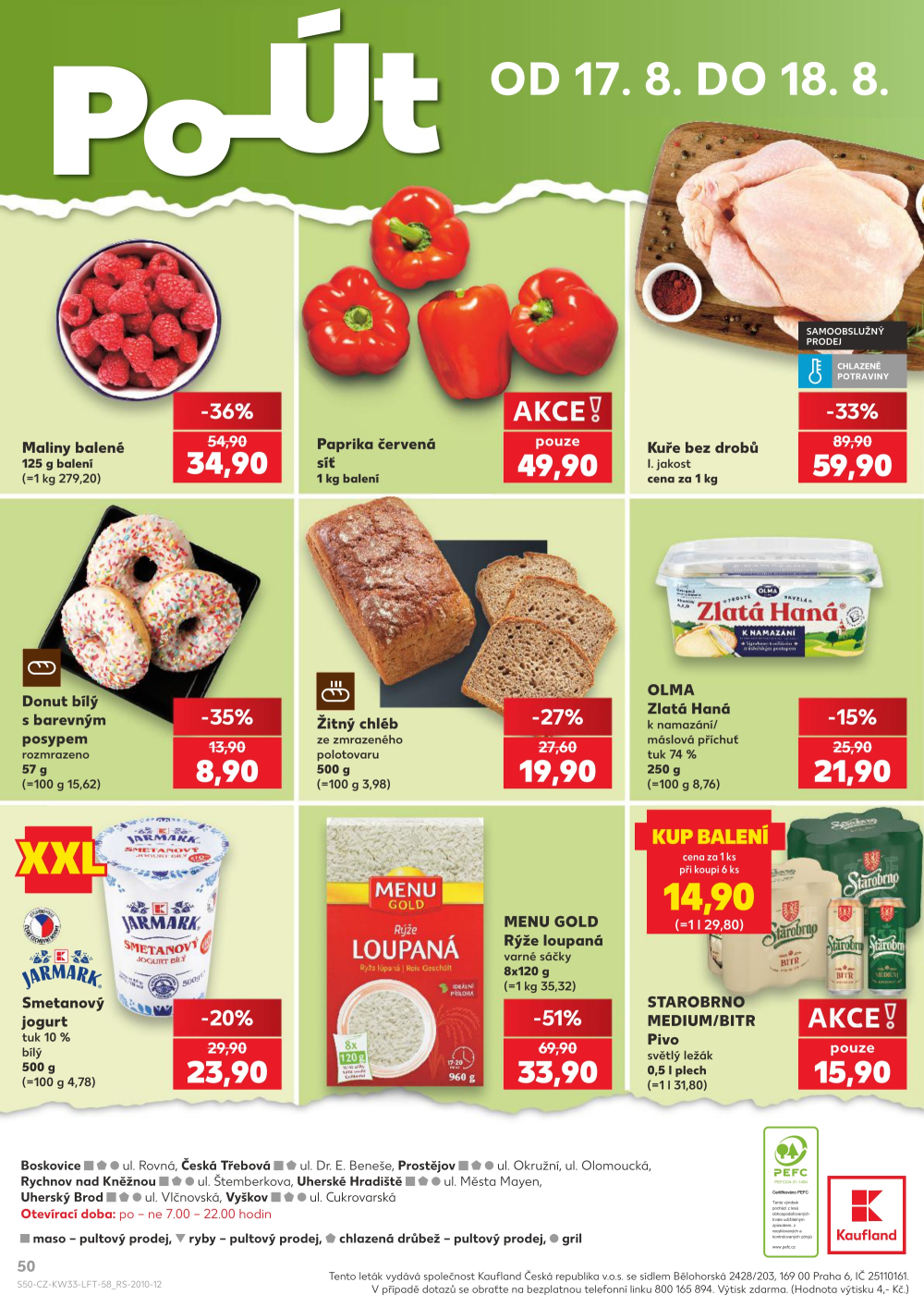 Leták Kaufland leták Vyškov - strana 50