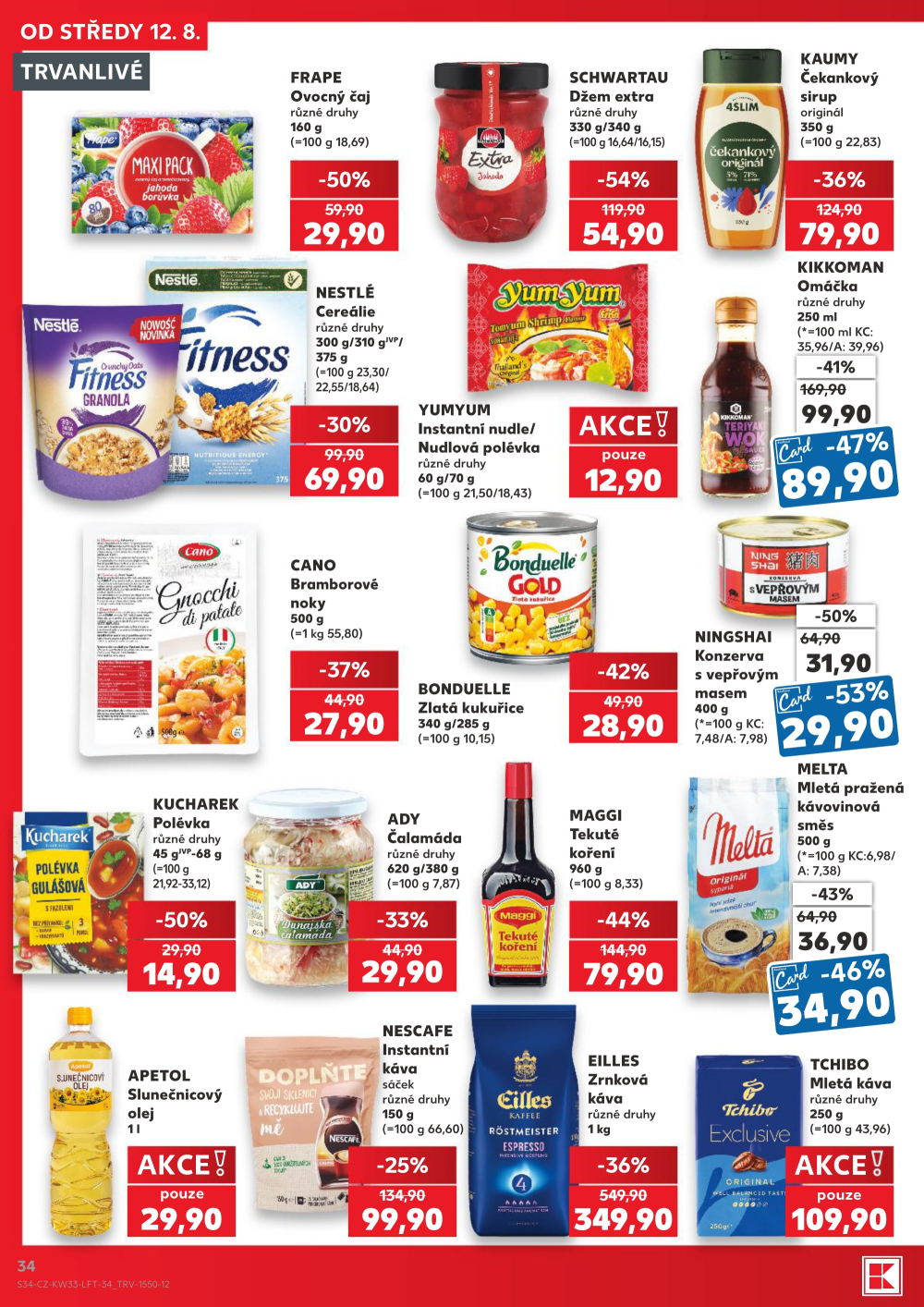 Leták Kaufland leták Praha 8 - Libeň - strana 34