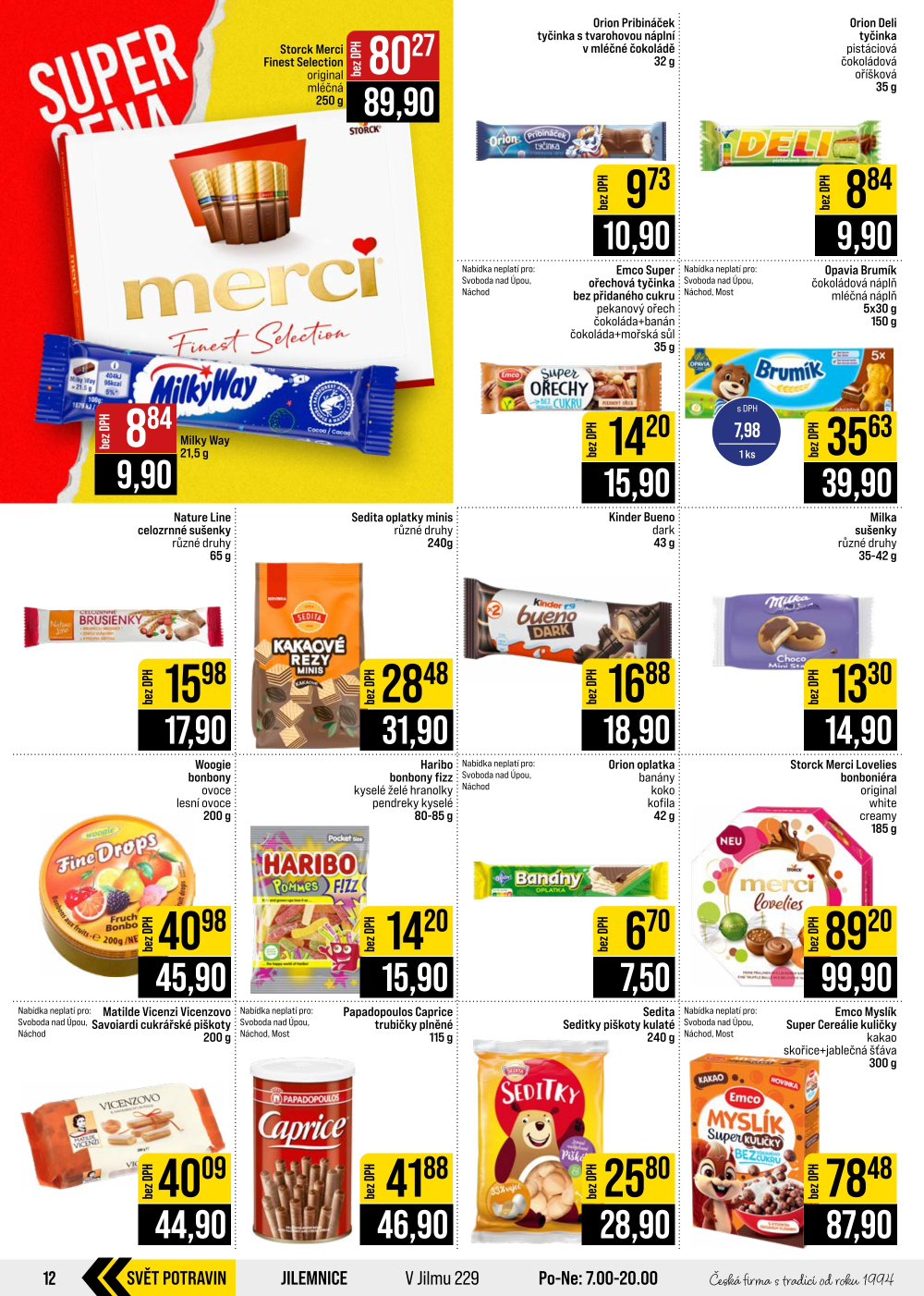 Leták JIP leták CC Cash & Carry - České Budějovice, Most, Náchod, Svoboda nad Úpou, Sušice - strana 12