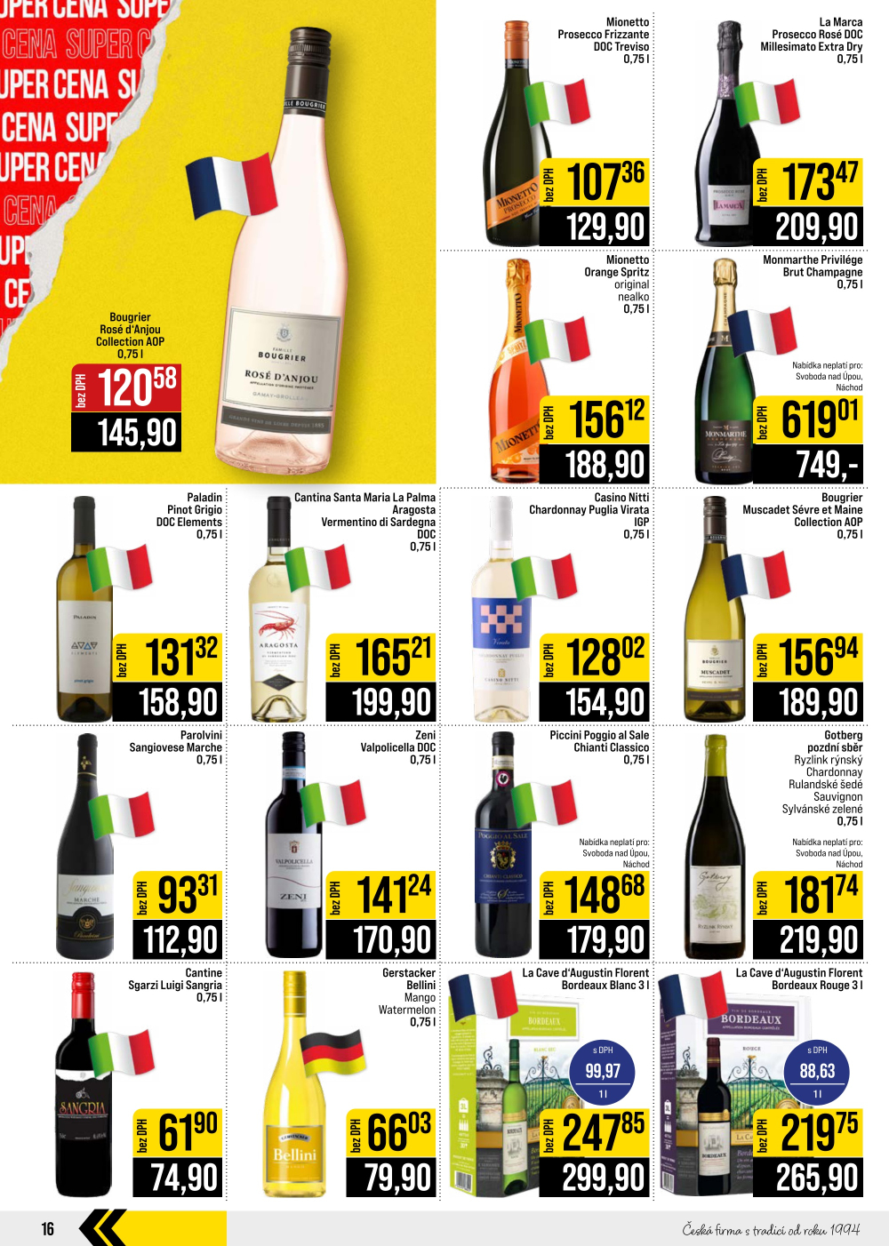Leták JIP leták CC Cash & Carry - České Budějovice, Most, Náchod, Svoboda nad Úpou, Sušice - strana 16