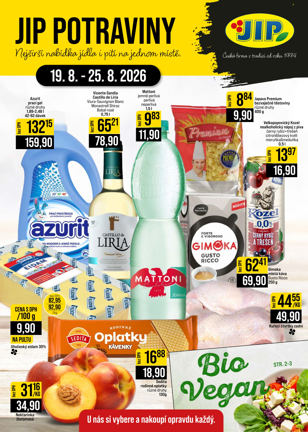 Leták JIP leták CC Cash & Carry - České Budějovice, Most, Náchod, Svoboda nad Úpou, Sušice - strana 1