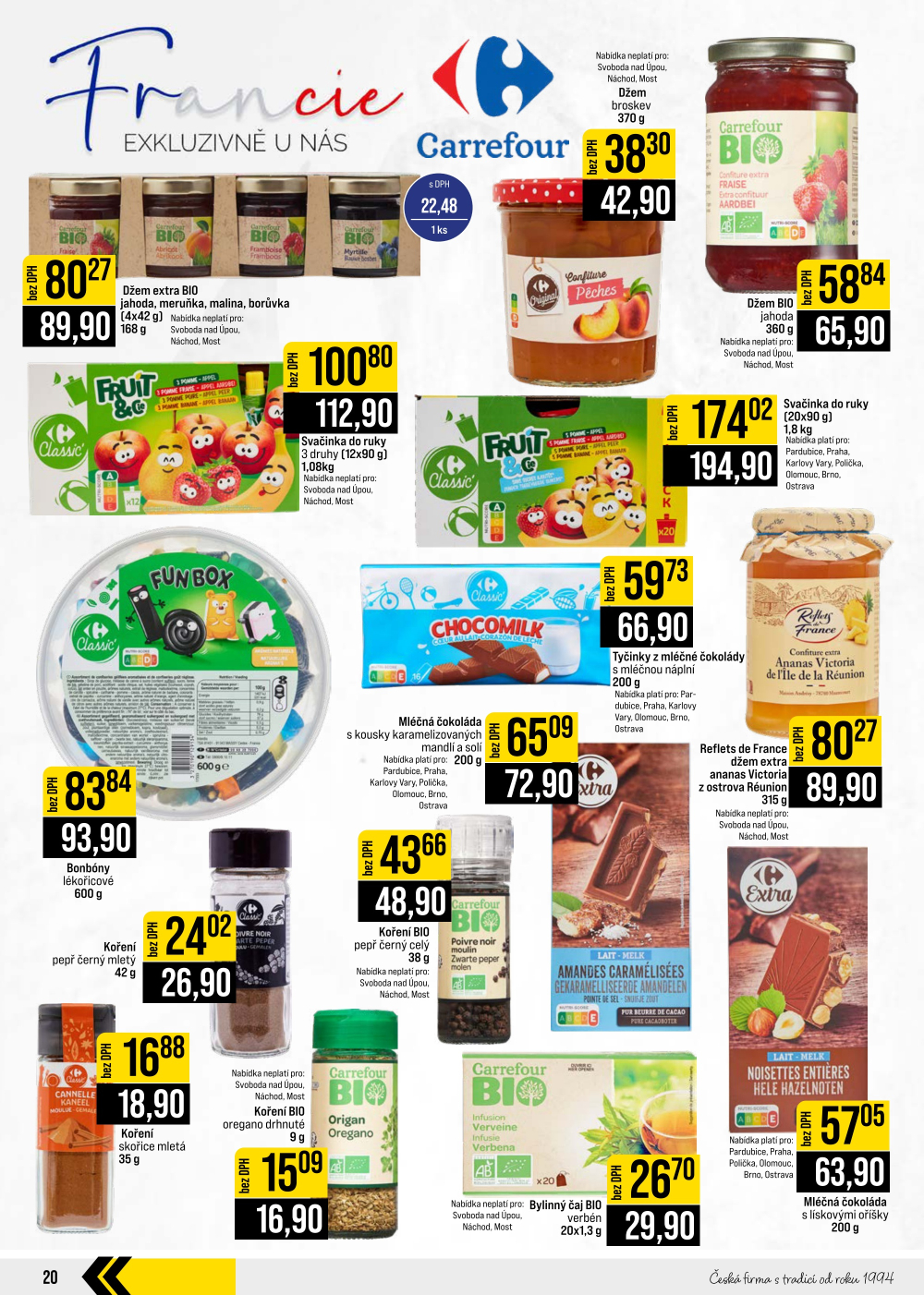 Leták JIP leták CC Cash & Carry - České Budějovice, Most, Náchod, Svoboda nad Úpou, Sušice - strana 20