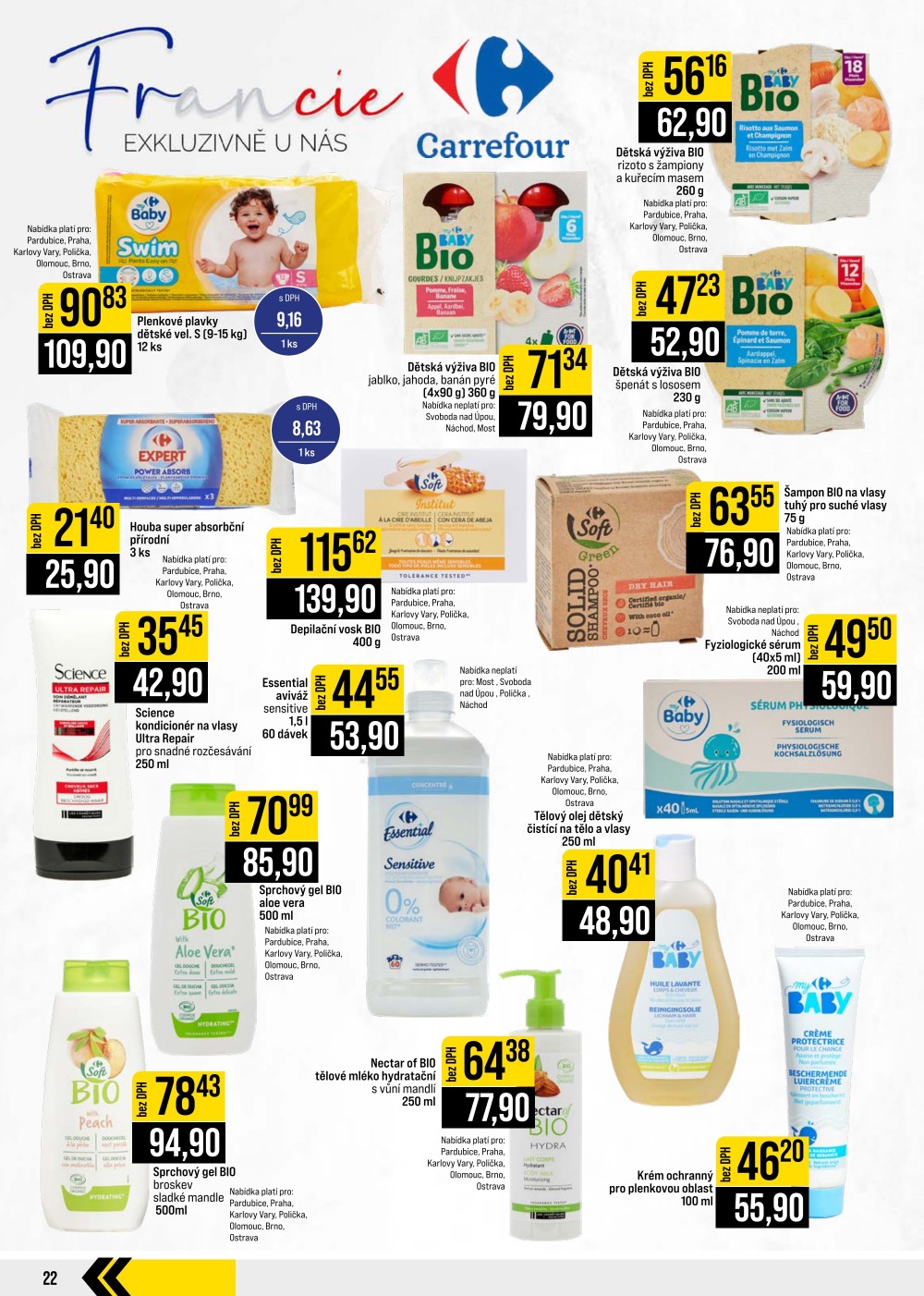 Leták JIP leták CC Cash & Carry - České Budějovice, Most, Náchod, Svoboda nad Úpou, Sušice - strana 22