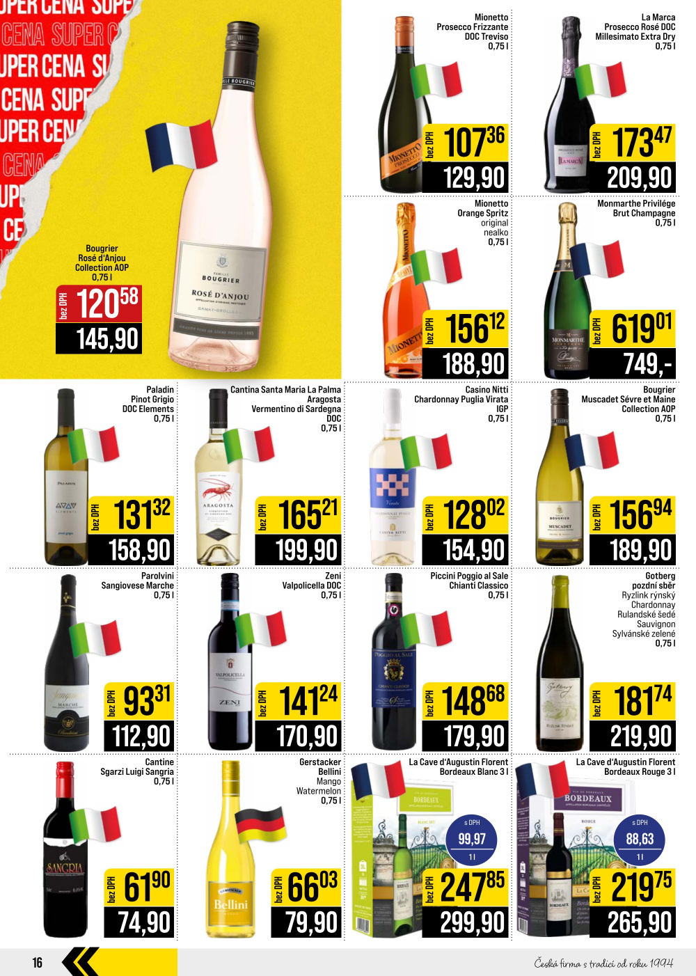 Leták JIP leták CC Cash & Carry - Brno, Ostrava, Praha, Polička, Olomouc, Karlovy Vary, Zlín, Jilemnice, Pardubice - strana 16