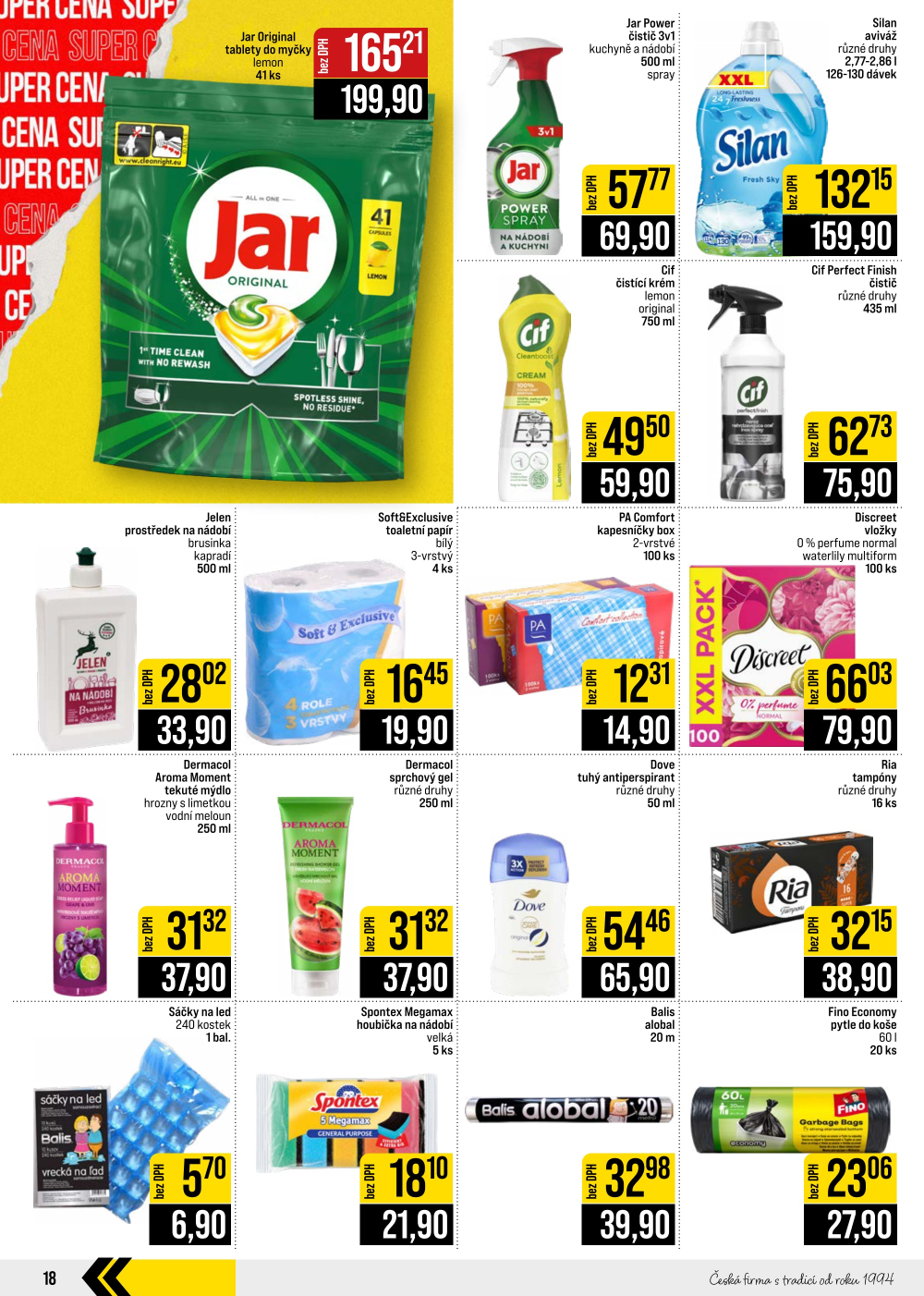 Leták JIP leták CC Cash & Carry - Brno, Ostrava, Praha, Polička, Olomouc, Karlovy Vary, Zlín, Jilemnice, Pardubice - strana 18