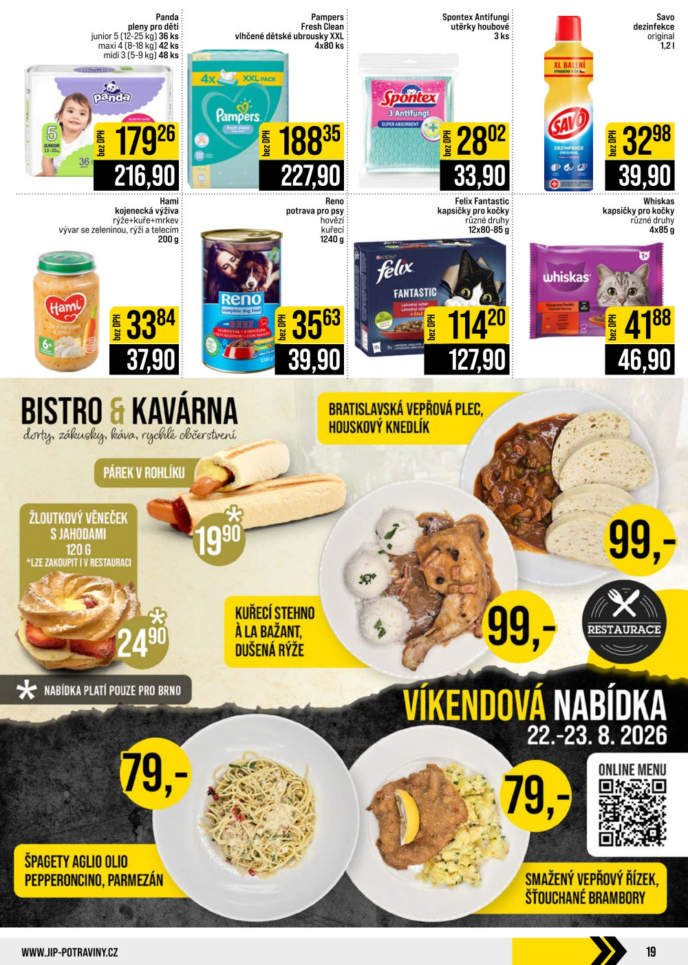 Leták JIP leták CC Cash & Carry - Brno, Ostrava, Praha, Polička, Olomouc, Karlovy Vary, Zlín, Jilemnice, Pardubice - strana 19
