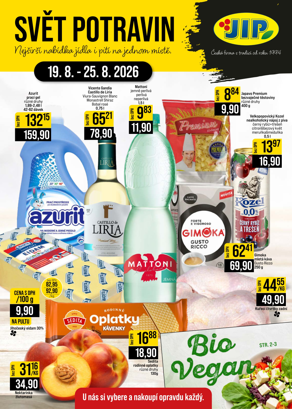 Leták JIP leták CC Cash & Carry - Brno, Ostrava, Praha, Polička, Olomouc, Karlovy Vary, Zlín, Jilemnice, Pardubice - strana 1
