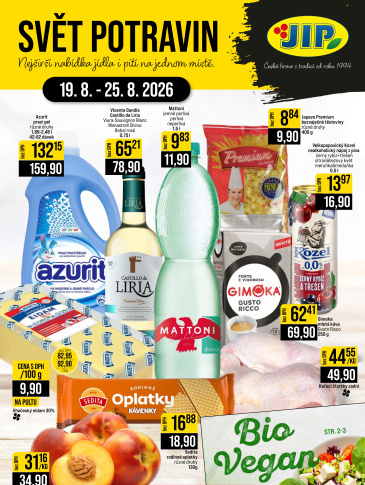 JIP leták CC Cash & Carry - Brno, Ostrava, Praha, Polička, Olomouc, Karlovy Vary, Zlín, Jilemnice, Pardubice