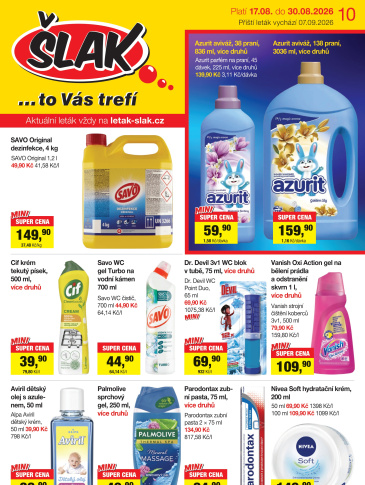 Šlak drogerie leták
