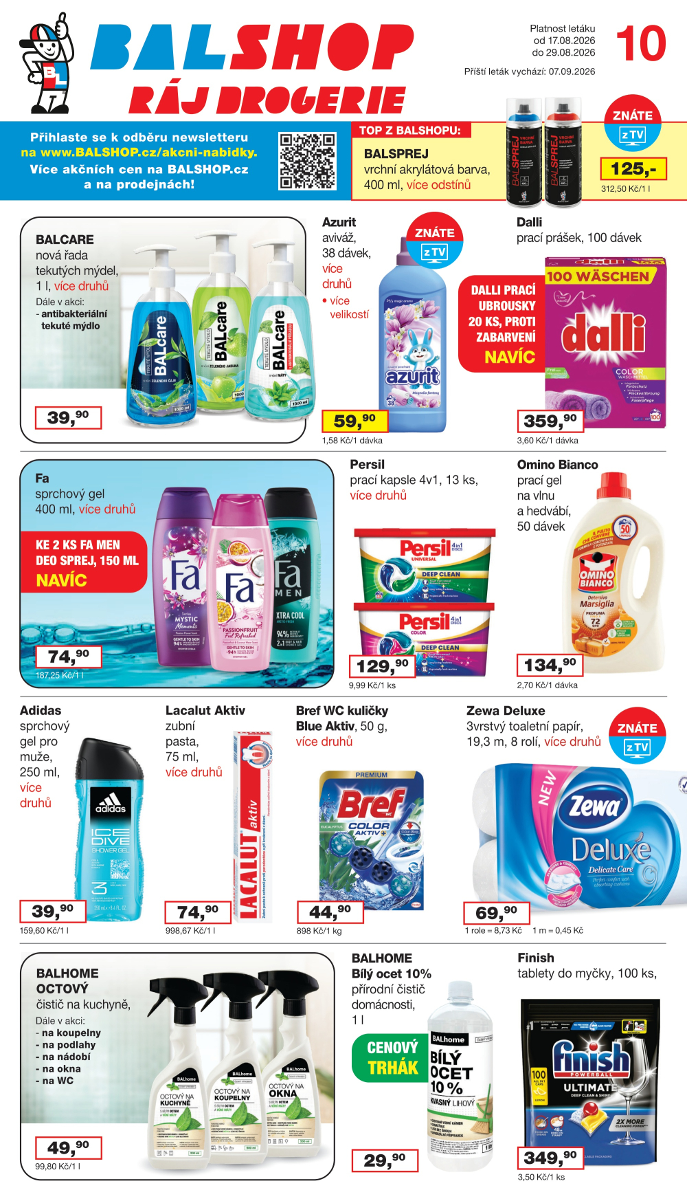 Leták Ráj drogerie leták - strana 1