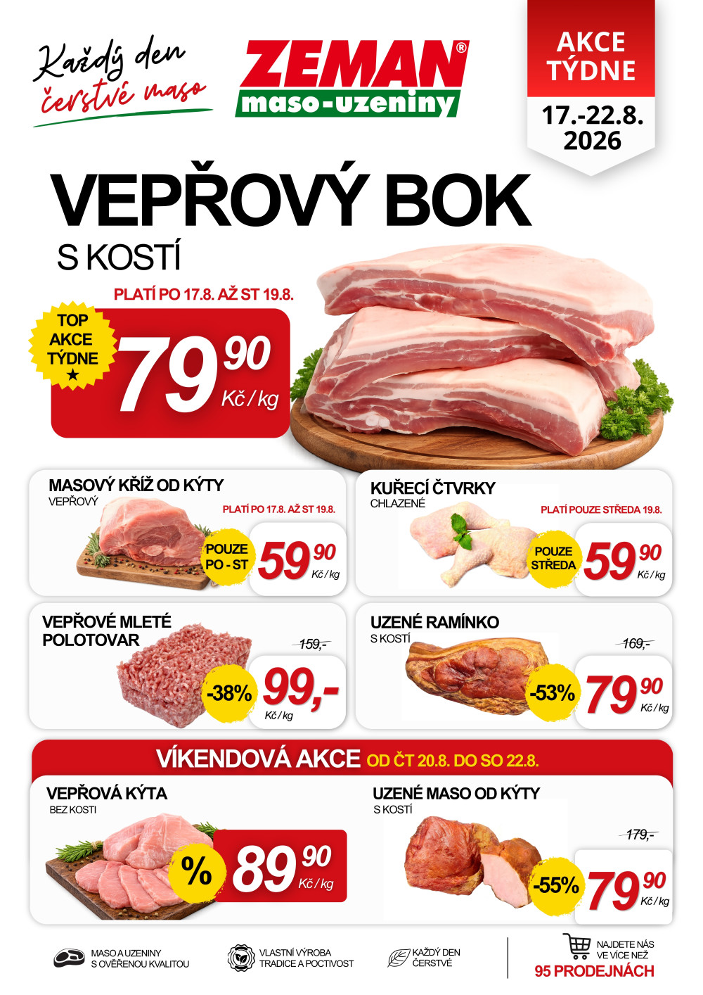 Leták ZEMAN maso - uzeniny leták - strana 1
