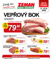 ZEMAN maso - uzeniny letáky